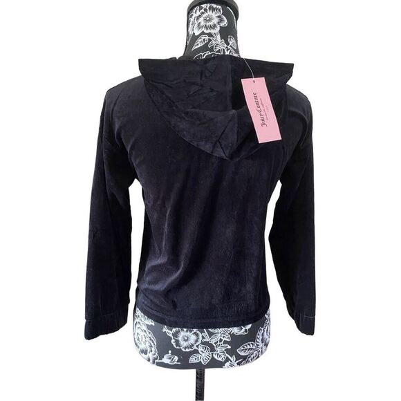 Nwt Juicy Couture Velour Pullover Hooded Sweatshirt School - Picture 2 of 13